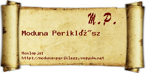 Moduna Periklész névjegykártya